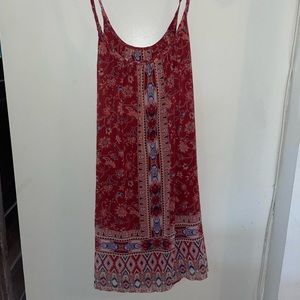 Spaghetti Strap Patterned Hollister Dress